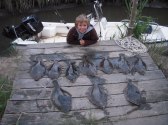 Jon and his limit of Back Bay flounder